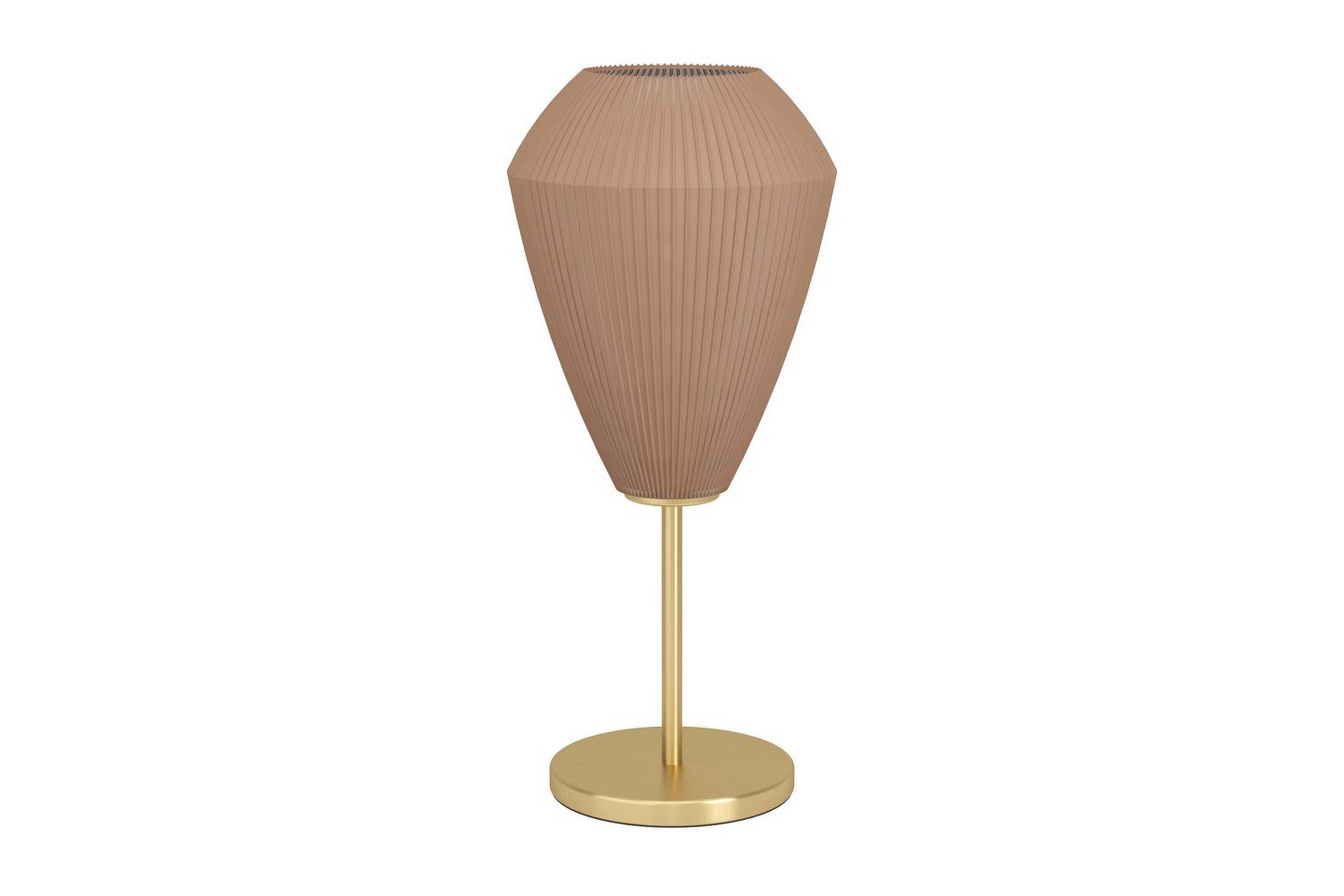 bordslampa eglo caprarola - mässing/beige