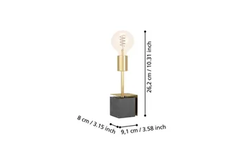 Bordslampa Eglo Carmita Svart - Svart - Belysning - Inomhusbelysning & lampor - Fönsterlampor & fönsterbelysning - Fönsterlampa på fot