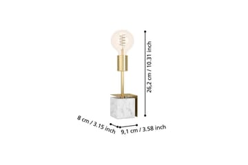 Bordslampa Eglo Carmita Vit/Grå - Vit/Grå - Belysning - Inomhusbelysning & lampor - Fönsterlampor & fönsterbelysning - Fönsterlampa på fot