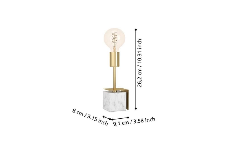 Bordslampa Eglo Carmita Vit/Grå - Vit/Grå - Belysning - Inomhusbelysning & lampor - Fönsterlampor & fönsterbelysning - Fönsterlampa på fot