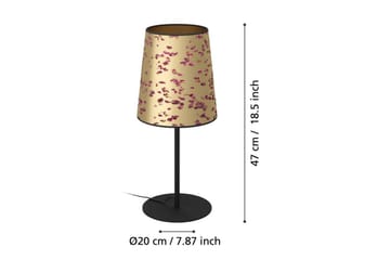 Bordslampa Eglo Castuera Guld med Rosblad - Belysning - Inomhusbelysning & lampor - Fönsterlampor & fönsterbelysning - Fönsterlampa på fot
