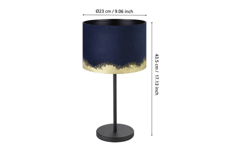 Bordslampa Eglo Casuarita Blå/Guld - Belysning - Inomhusbelysning & lampor - Fönsterlampor & fönsterbelysning - Fönsterlampa på fot