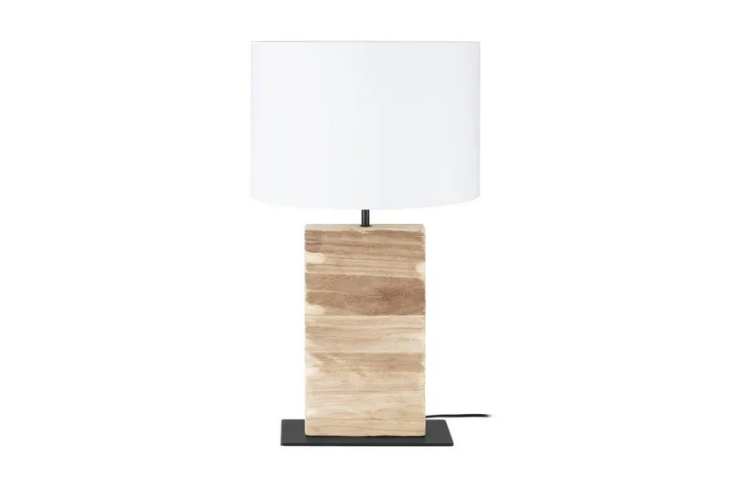 Bordslampa Eglo Contessore Rak Vit/trä - Belysning - Inomhusbelysning & lampor - Fönsterlampor & fönsterbelysning - Fönsterlampa på fot