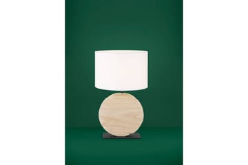 Bordslampa Eglo Contessore Rund Vit/Trä - Belysning - Inomhusbelysning & lampor - Fönsterlampor & fönsterbelysning - Fönsterlampa på fot