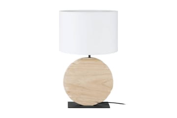 Bordslampa Eglo Contessore Rund Vit/Trä - Belysning - Inomhusbelysning & lampor - Fönsterlampor & fönsterbelysning - Fönsterlampa på fot