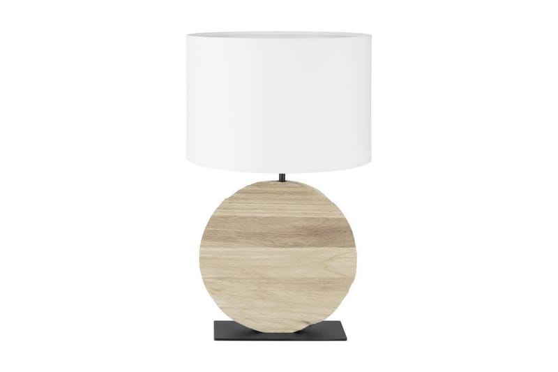 Bordslampa Eglo Contessore Rund Vit/Trä - Belysning - Inomhusbelysning & lampor - Fönsterlampor & fönsterbelysning - Fönsterlampa på fot