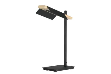 Bordslampa Eglo Ermua - Svart/Brun - Belysning - Inomhusbelysning & lampor - Fönsterlampor & fönsterbelysning - Fönsterlampa på fot
