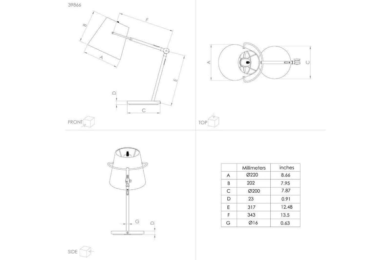 Bordslampa Eglo Granadillos Svart - Belysning - Inomhusbelysning & lampor - Fönsterlampor & fönsterbelysning - Fönsterlampa på fot