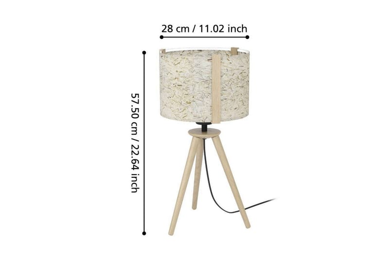 Bordslampa Eglo Hontongas Brun - Belysning - Inomhusbelysning & lampor - Fönsterlampor & fönsterbelysning - Fönsterlampa på fot