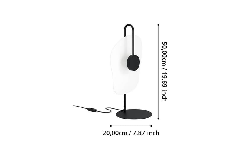 Bordslampa Eglo Larderia Svart/Vit - Belysning - Inomhusbelysning & lampor - Fönsterlampor & fönsterbelysning - Fönsterlampa på fot