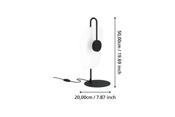 Bordslampa Eglo Larderia Svart/Vit - Belysning - Inomhusbelysning & lampor - Fönsterlampor & fönsterbelysning - Fönsterlampa på fot