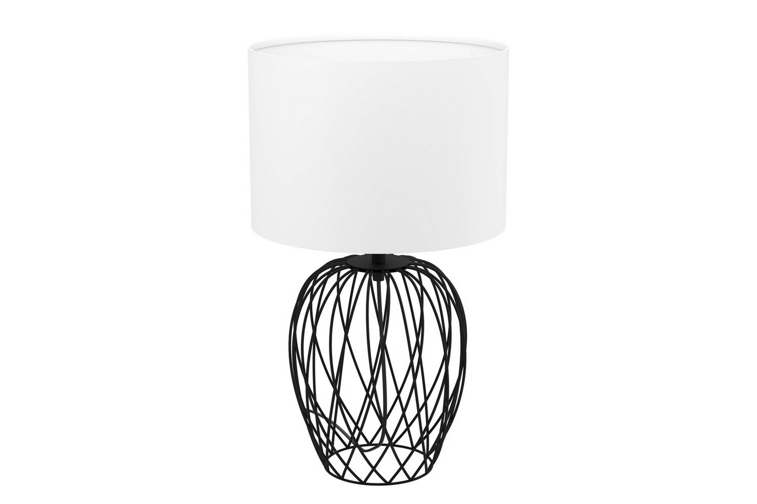 bordslampa eglo nimlet svart vit - svart/vit