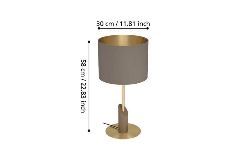 Bordslampa Eglo Santandria Cappuccino - Belysning - Inomhusbelysning & lampor - Fönsterlampor & fönsterbelysning - Fönsterlampa på fot