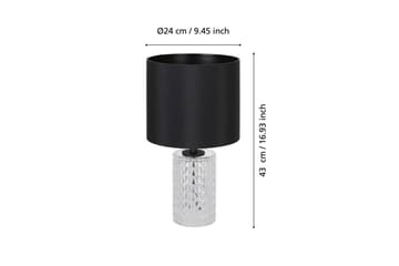 Bordslampa Eglo Sapuara Svart Kristall - Belysning - Inomhusbelysning & lampor - Fönsterlampor & fönsterbelysning - Fönsterlampa på fot