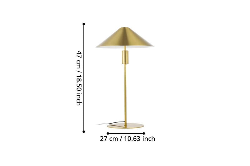 Bordslampa Eglo Paraguay Mässing - Belysning - Inomhusbelysning & lampor - Fönsterlampor & fönsterbelysning - Fönsterlampa på fot