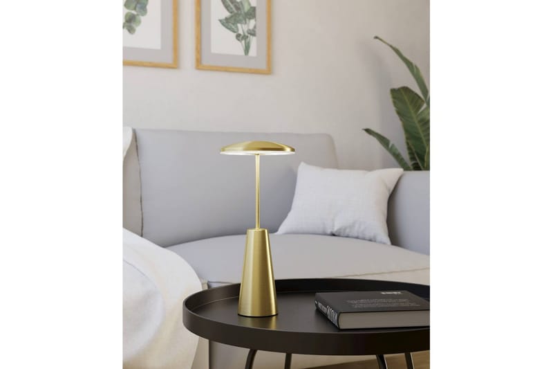 Bordslampa Eglo Piccola med Touch Borstad Mässing - Mässing - Belysning - Inomhusbelysning & lampor - Fönsterlampor & fönsterbelysning - Fönsterlampa på fot