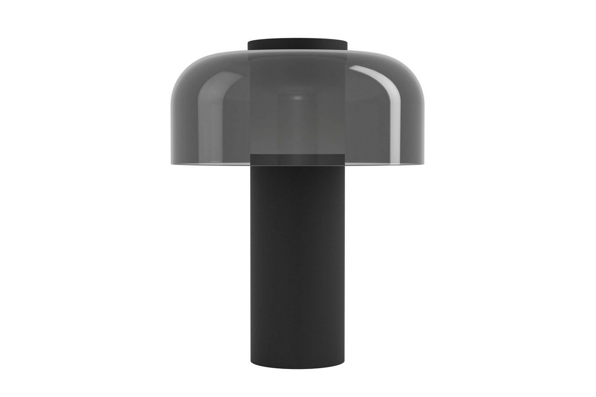 bordslampa eglo ponente med touch svart/svart-transparent - svart