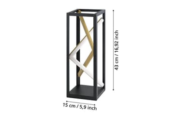 Bordslampa Eglo Penela Svart/Guld - Belysning - Inomhusbelysning & lampor - Fönsterlampor & fönsterbelysning - Fönsterlampa på fot