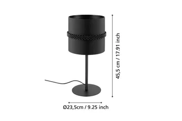 Bordslampa Eglo Paraguaio Svart - Belysning - Inomhusbelysning & lampor - Fönsterlampor & fönsterbelysning - Fönsterlampa på fot