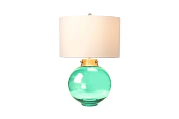 Bordslampa Elstead Lighting Kara Åldrad mässing - Mörkgrönt glas - Åldrad mässing - Mörkgrönt glas - Belysning - Inomhusbelysning & lampor - Fönsterlampor & fönsterbelysning - Fönsterlampa på fot