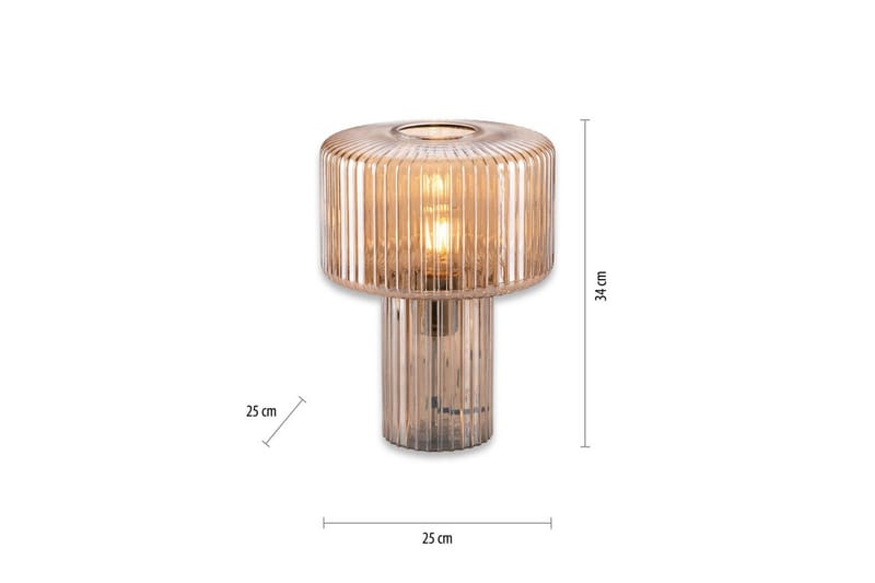 Bordslampa Fungus - Bärnsten - Belysning - Inomhusbelysning & lampor - Fönsterlampor & fönsterbelysning - Fönsterlampa på fot