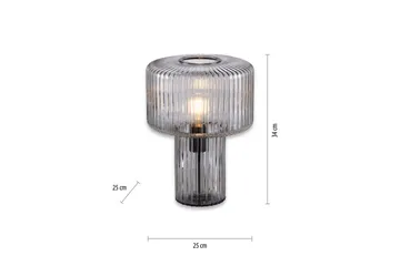 Bordslampa Fungus - Rökfärgad - Belysning - Inomhusbelysning & lampor - Fönsterlampor & fönsterbelysning - Fönsterlampa på fot