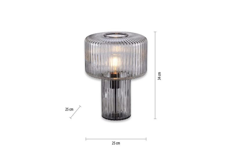 Bordslampa Fungus - Rökfärgad - Belysning - Inomhusbelysning & lampor - Fönsterlampor & fönsterbelysning - Fönsterlampa på fot