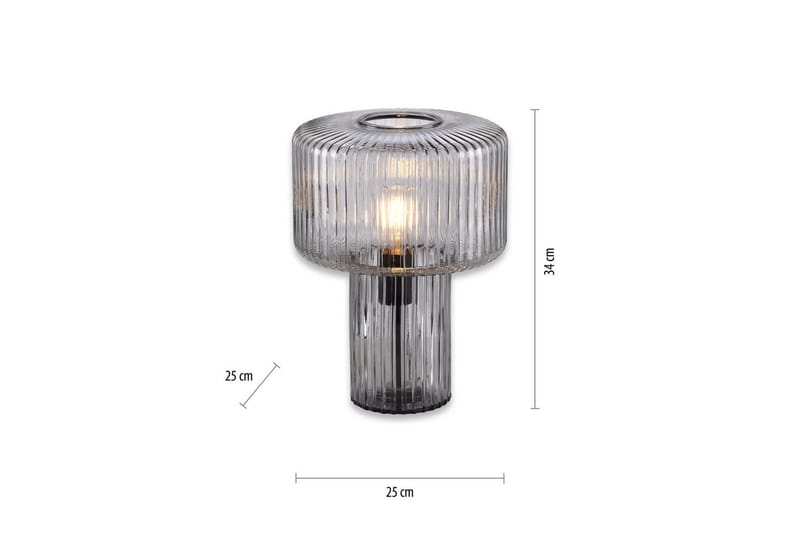 Bordslampa Fungus - Rökfärgad - Belysning - Inomhusbelysning & lampor - Fönsterlampor & fönsterbelysning - Fönsterlampa på fot