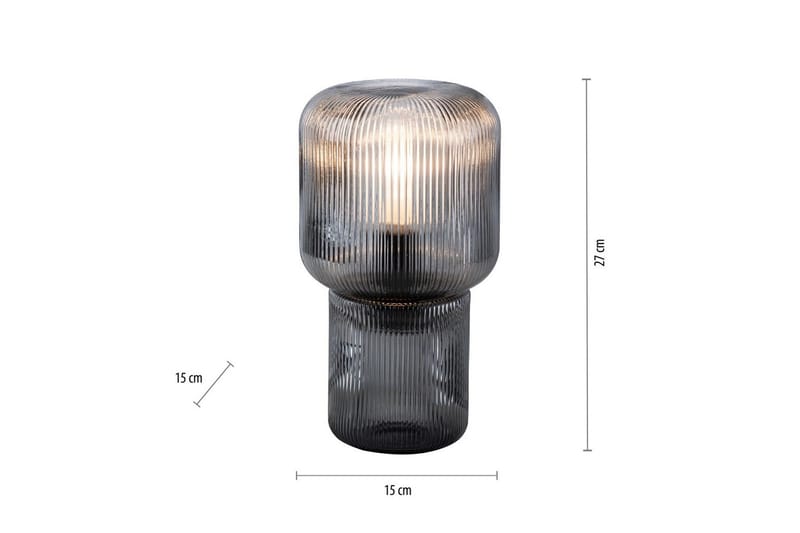 Bordslampa Mashi - 15x27x15 cm - Belysning - Inomhusbelysning & lampor - Fönsterlampor & fönsterbelysning - Fönsterlampa på fot