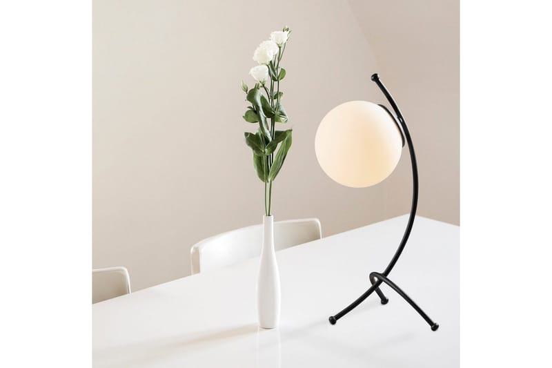 Bordslampa Melra Svart / Vit - Svart / Vit - Belysning - Inomhusbelysning & lampor - Fönsterlampor & fönsterbelysning - Fönsterlampa på fot