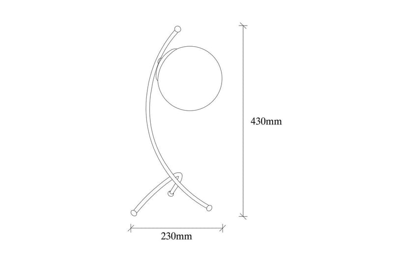 Bordslampa Melra Vit / Koppar - Vit / Koppar - Belysning - Inomhusbelysning & lampor - Fönsterlampor & fönsterbelysning - Fönsterlampa på fot