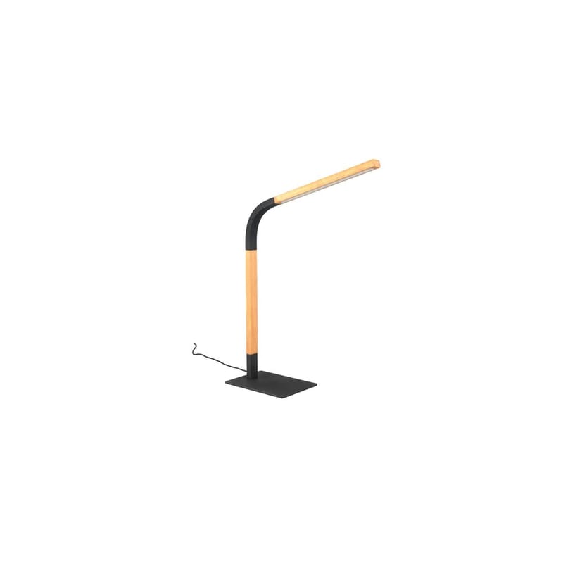 Bordslampa Norris - Mattsvart/trä - Belysning - Inomhusbelysning & lampor - Fönsterlampor & fönsterbelysning - Fönsterlampa på fot