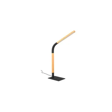 Bordslampa Norris - Mattsvart/trä - Belysning - Inomhusbelysning & lampor - Fönsterlampor & fönsterbelysning - Fönsterlampa på fot