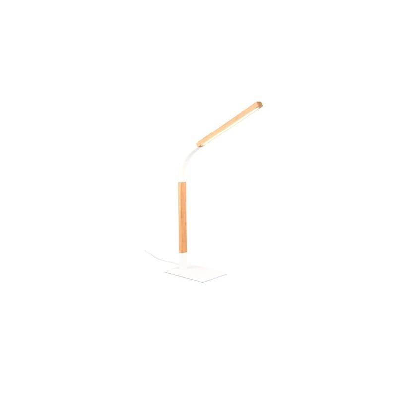 Bordslampa Norris - Mattvit/trä - Belysning - Inomhusbelysning & lampor - Fönsterlampor & fönsterbelysning - Fönsterlampa på fot