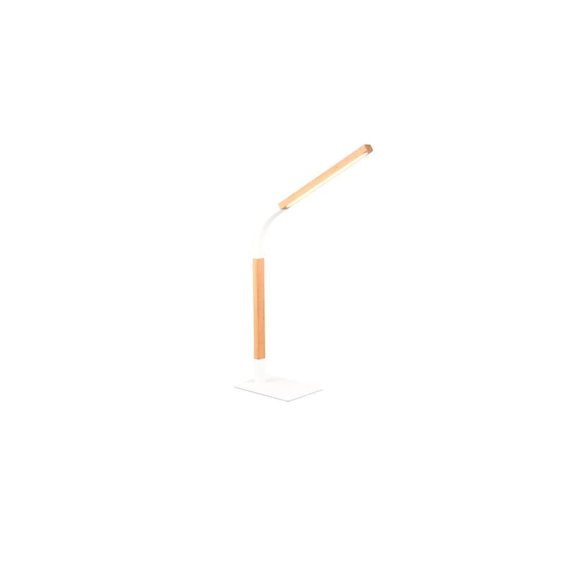 Bordslampa Norris - Mattvit/trä - Belysning - Inomhusbelysning & lampor - Fönsterlampor & fönsterbelysning - Fönsterlampa på fot