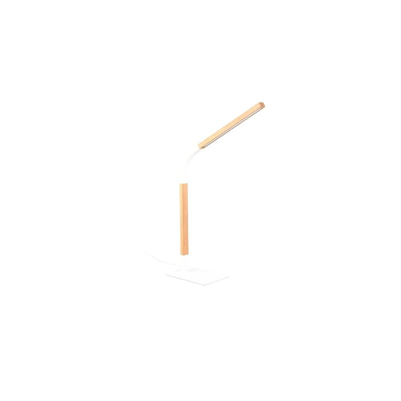 Bordslampa Norris - Mattvit/trä - Belysning - Inomhusbelysning & lampor - Fönsterlampor & fönsterbelysning - Fönsterlampa på fot