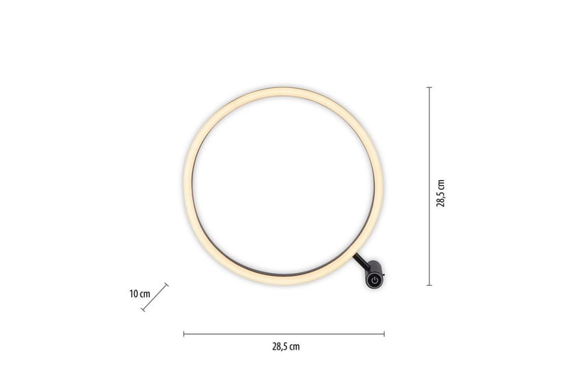 Bordslampa Ritus - 10x28,5x28,5 cm - Belysning - Inomhusbelysning & lampor - Fönsterlampor & fönsterbelysning - Fönsterlampa på fot