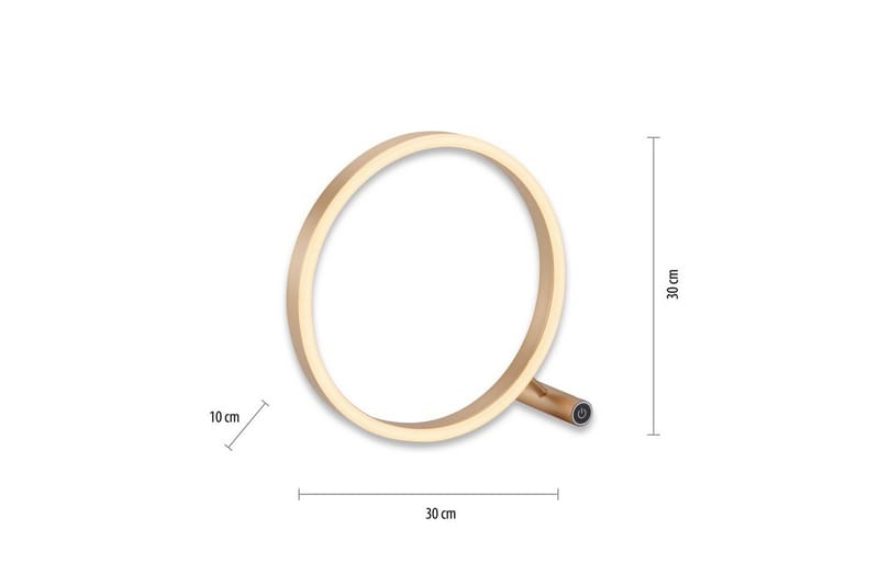 Bordslampa Ritus - 10x28x28,5 cm - Belysning - Inomhusbelysning & lampor - Fönsterlampor & fönsterbelysning - Fönsterlampa på fot