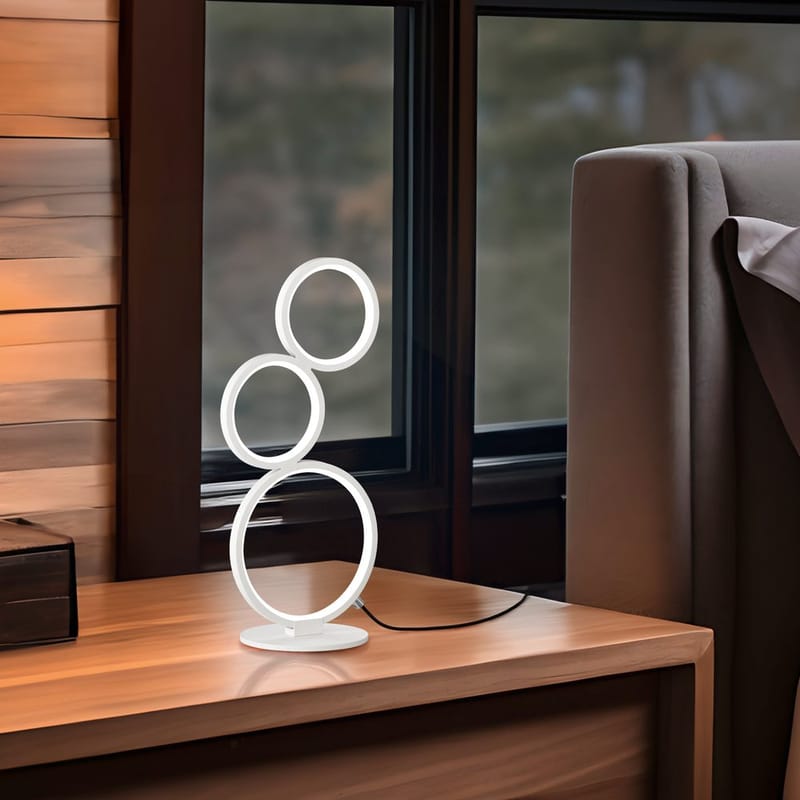 Bordslampa Rondo - Mattvit - Belysning - Inomhusbelysning & lampor - Fönsterlampor & fönsterbelysning - Fönsterlampa på fot