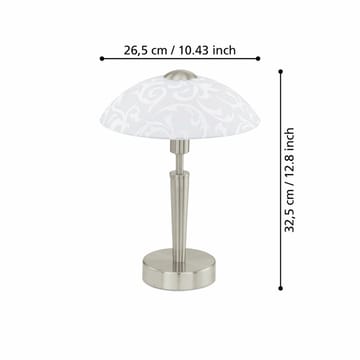 Bordslampa Solo med touch - 26,5 cm - Belysning - Inomhusbelysning & lampor - Fönsterlampor & fönsterbelysning - Fönsterlampa på fot