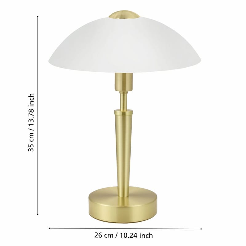 Bordslampa Solo med touch - Matt mässing - Belysning - Inomhusbelysning & lampor - Fönsterlampor & fönsterbelysning - Fönsterlampa på fot