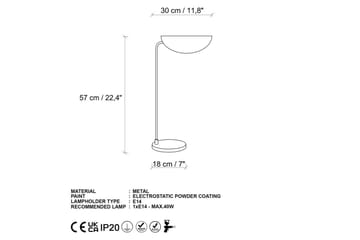Bordslampa Sosri Svart / Rany - Svart / Rany - Belysning - Inomhusbelysning & lampor - Fönsterlampor & fönsterbelysning - Fönsterlampa på fot