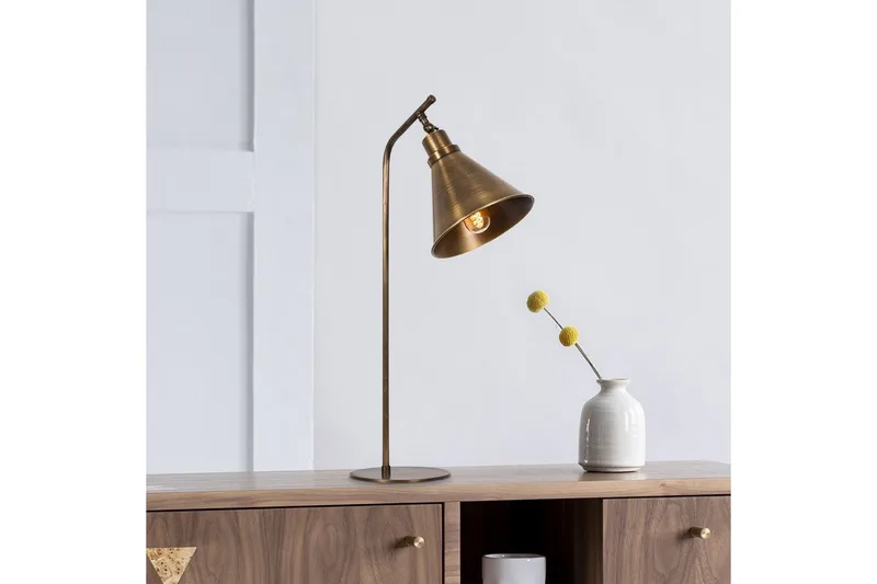 Bordslampa Sugana Flix Vintage - Koppar - Belysning - Inomhusbelysning & lampor - Fönsterlampor & fönsterbelysning - Fönsterlampa på fot