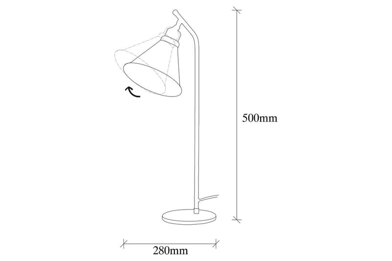 Bordslampa Sugana Flix Vintage - Koppar - Belysning - Inomhusbelysning & lampor - Fönsterlampor & fönsterbelysning - Fönsterlampa på fot
