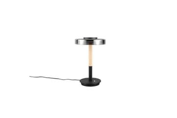 Bordslampa TRIO Celeste Mattsvart/kromad/trä - Mattsvart/kromad/trä - Belysning - Inomhusbelysning & lampor - Fönsterlampor & fönsterbelysning - Fönsterlampa på fot