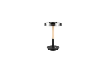 Bordslampa TRIO Celeste Mattsvart/kromad/trä - Mattsvart/kromad/trä - Belysning - Inomhusbelysning & lampor - Fönsterlampor & fönsterbelysning - Fönsterlampa på fot