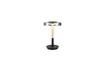 Bordslampa TRIO Celeste Mattsvart/kromad/trä - Mattsvart/kromad/trä - Belysning - Inomhusbelysning & lampor - Fönsterlampor & fönsterbelysning - Fönsterlampa på fot