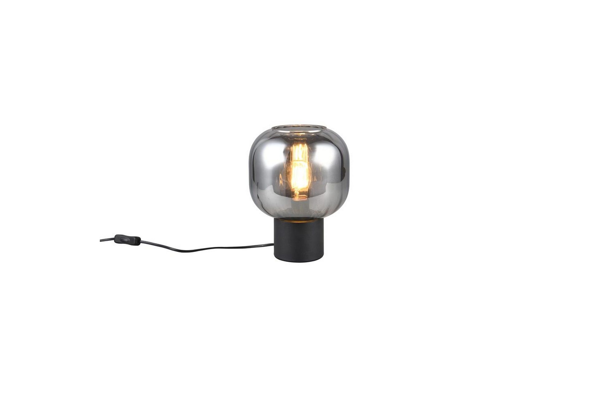 bordslampa trio diva mattsvart/kromad - mattsvart/kromad