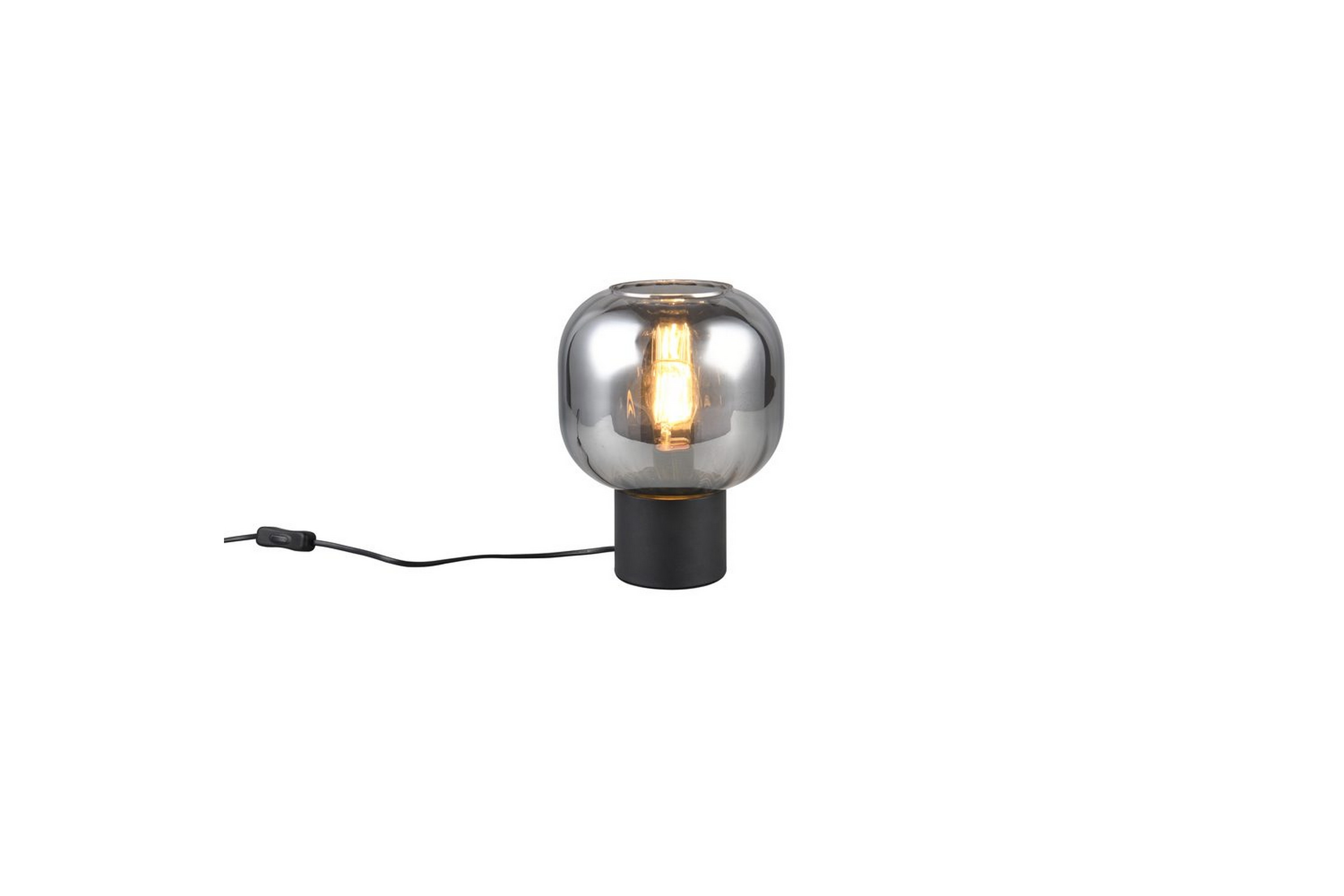 bordslampa trio diva mattsvart/kromad - mattsvart/kromad