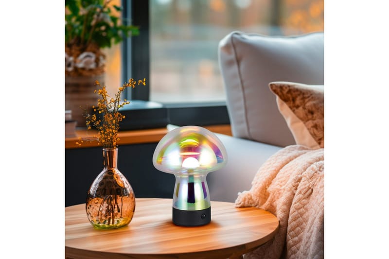 Bordslampa TRIO Dooley Transparent iriserande - Transparent iriserande - Belysning - Inomhusbelysning & lampor - Fönsterlampor & fönsterbelysning - Fönsterlampa på fot